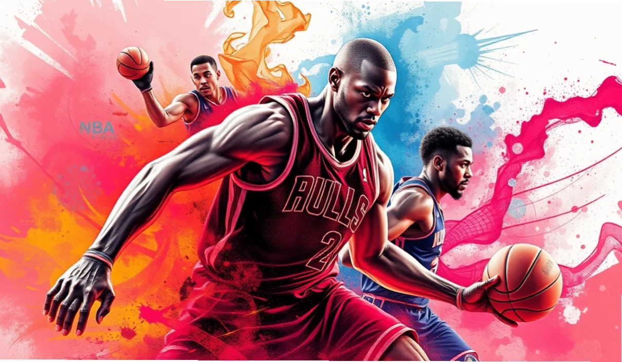 NBA三角进攻战术 示意图
